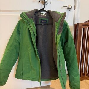 Lands' End Vibrant Green womens Puffer Jacket